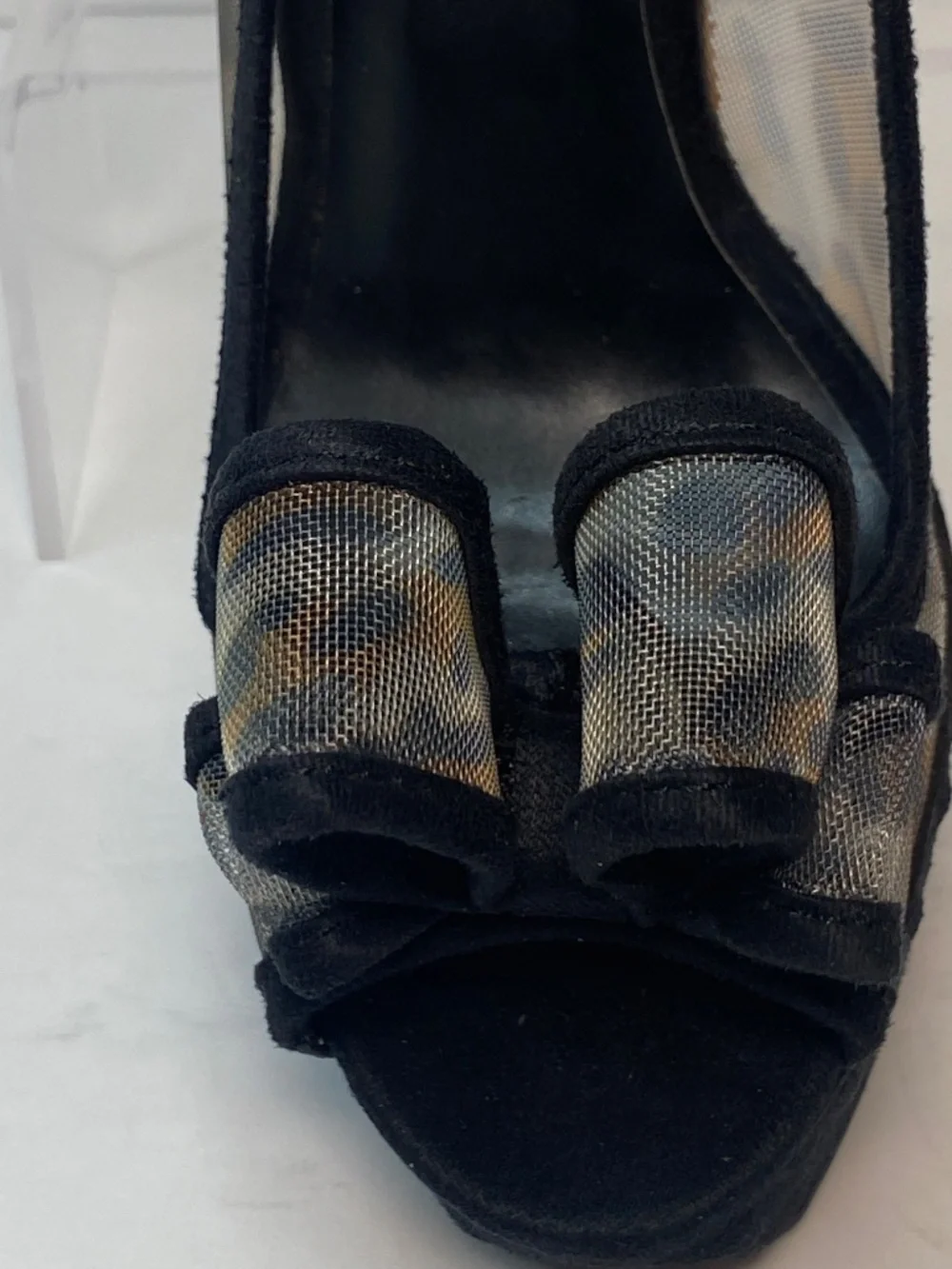 Kardashian Women's Miami Leopard Black Stiletto Heels Size 6 NEW NO BOX